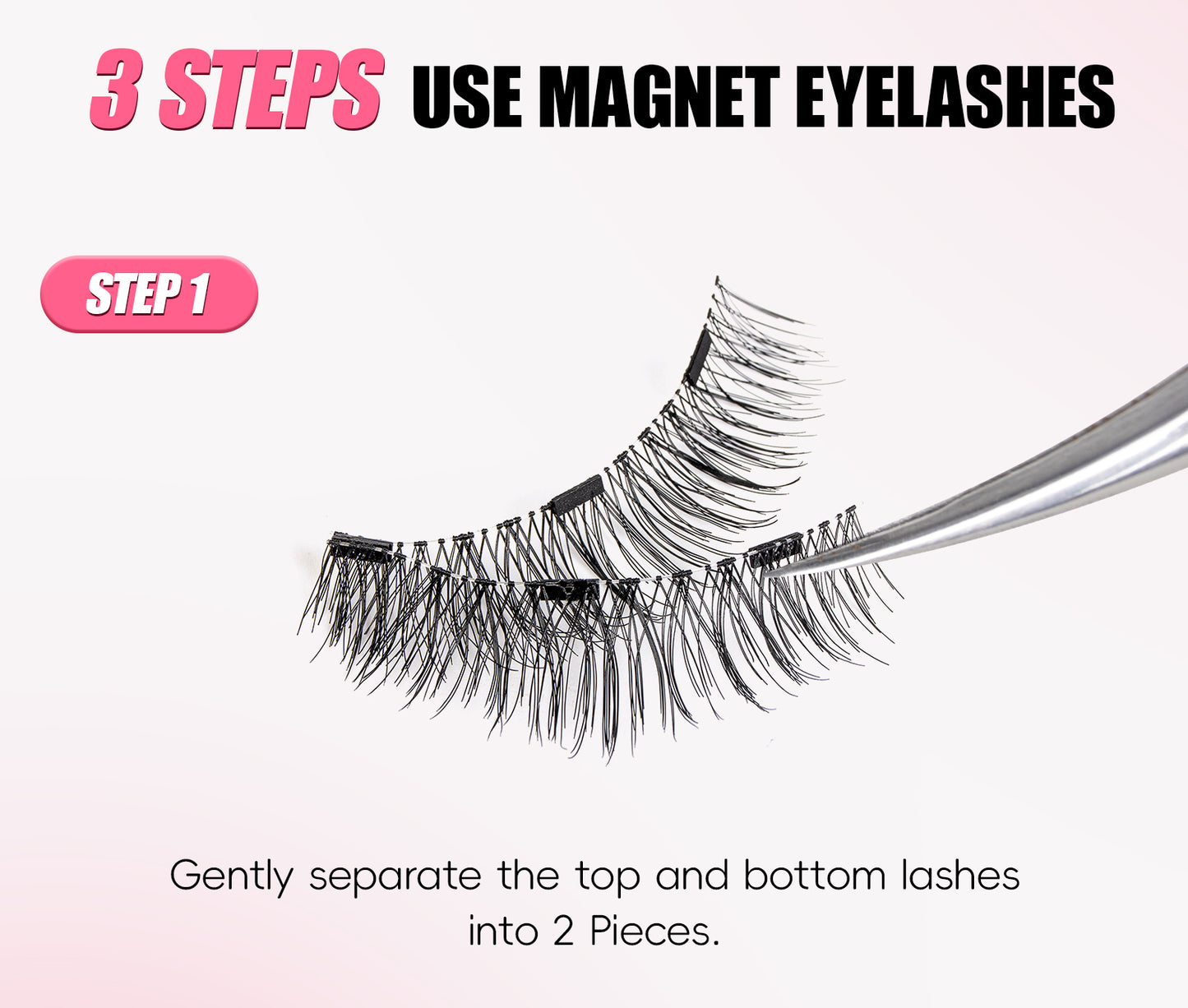 Magnetic Eye Lashes with Applicator