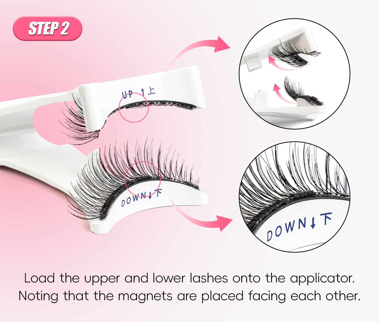 Magnetic Eye Lashes with Applicator